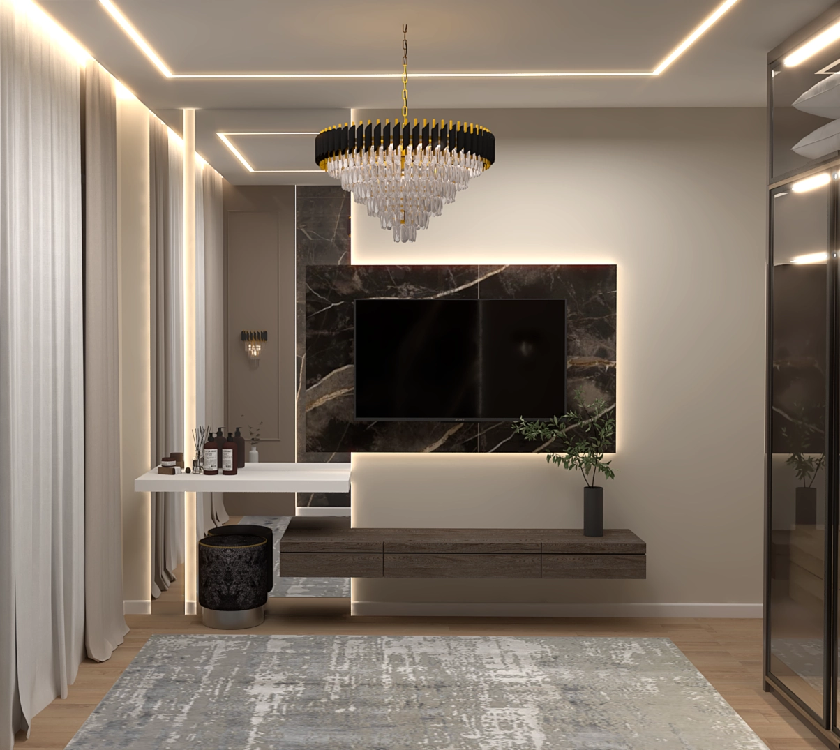 ЖК «Дубовый парк» 2-комнатная, 50.17 м²