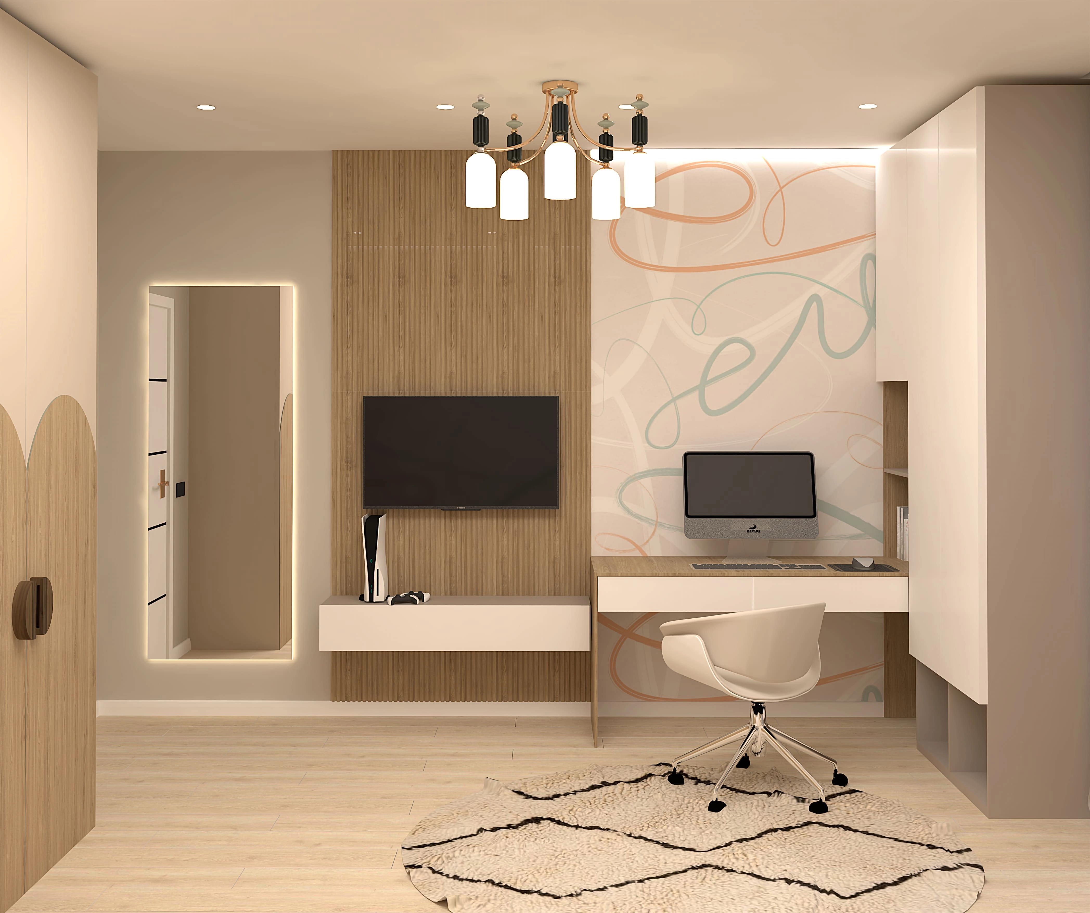 ЖК «Дубовый парк» 2-комнатная, 67.18 м²
