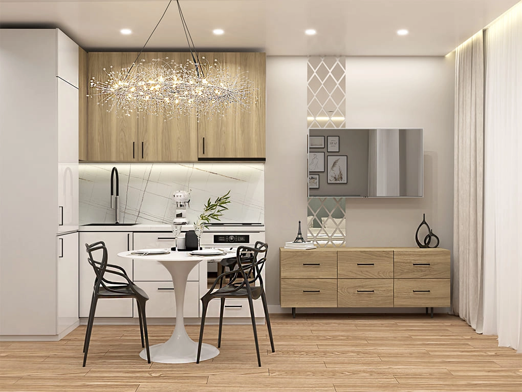 ЖК «Дубовый парк» 1-комнатная, 33.74 м²